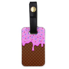 Chocolate And Strawberry Icecream Luggage Tags (one Side)  by jumpercat