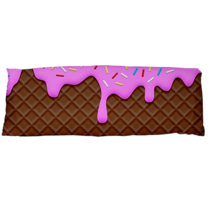 Chocolate And Strawberry Icecream Body Pillow Case (Dakimakura)