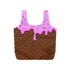 Chocolate And Strawberry Icecream Full Print Recycle Bags (s)  by jumpercat