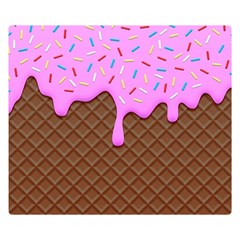 Chocolate And Strawberry Icecream Double Sided Flano Blanket (small)  by jumpercat