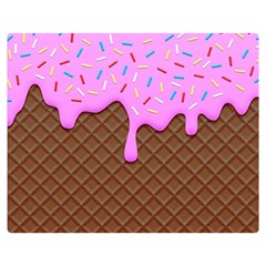 Chocolate And Strawberry Icecream Double Sided Flano Blanket (medium)  by jumpercat