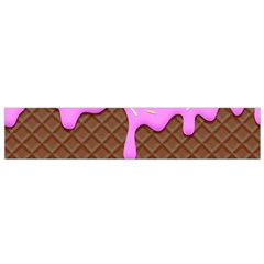 Chocolate And Strawberry Icecream Small Flano Scarf by jumpercat