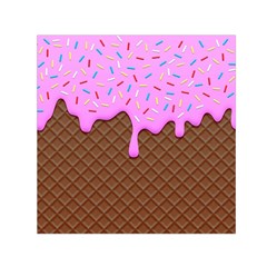 Chocolate And Strawberry Icecream Small Satin Scarf (square) by jumpercat