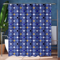 Persian Block Sky Shower Curtain 60  X 72  (medium)  by jumpercat