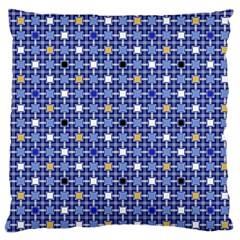 Persian Block Sky Large Cushion Case (one Side) by jumpercat