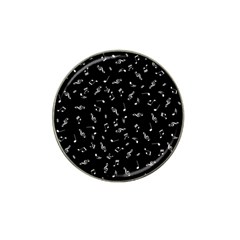 Music Tones Black Hat Clip Ball Marker by jumpercat