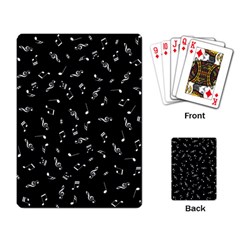 Music Tones Black Playing Card by jumpercat