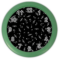 Music Tones Black Color Wall Clocks by jumpercat