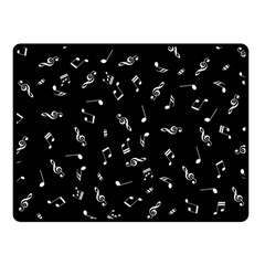 Music Tones Black Fleece Blanket (small) by jumpercat