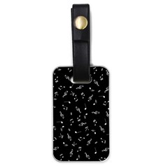 Music Tones Black Luggage Tags (one Side)  by jumpercat