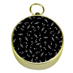 Music Tones Black Gold Compasses by jumpercat