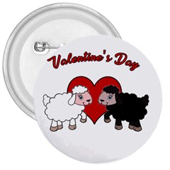 Valentines Day - Sheep  3  Buttons by Valentinaart