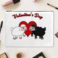 Valentines Day - Sheep  Cosmetic Bag (xl) by Valentinaart