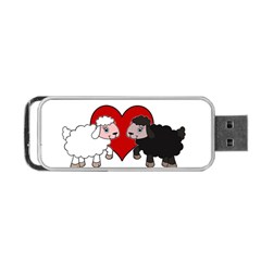 Valentines Day - Sheep  Portable Usb Flash (one Side) by Valentinaart