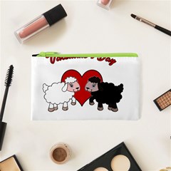 Valentines Day - Sheep  Cosmetic Bag (xs) by Valentinaart