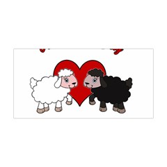 Valentines Day - Sheep  Yoga Headband by Valentinaart