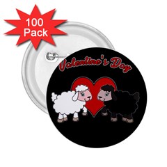 Valentines Day - Sheep  2 25  Buttons (100 Pack)  by Valentinaart