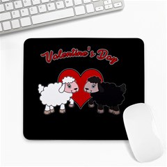 Valentines Day - Sheep  Large Mousepads by Valentinaart