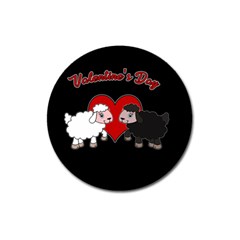 Valentines Day - Sheep  Magnet 3  (round) by Valentinaart