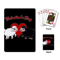 Valentines Day - Sheep  Playing Card by Valentinaart