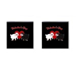 Valentines day - Sheep  Cufflinks (Square) Front(Pair)