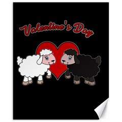 Valentines Day - Sheep  Canvas 16  X 20   by Valentinaart