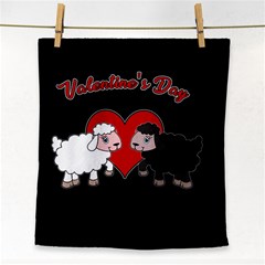 Valentines Day - Sheep  Face Towel by Valentinaart