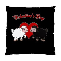 Valentines Day - Sheep  Standard Cushion Case (one Side) by Valentinaart