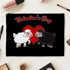 Valentines Day - Sheep  Cosmetic Bag (xl) by Valentinaart