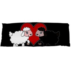 Valentines Day - Sheep  Body Pillow Case Dakimakura (two Sides) by Valentinaart