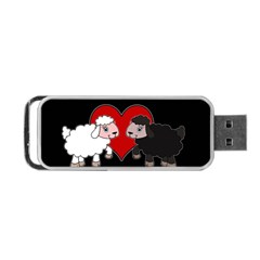 Valentines Day - Sheep  Portable Usb Flash (two Sides) by Valentinaart