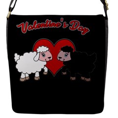 Valentines Day - Sheep  Flap Messenger Bag (s) by Valentinaart