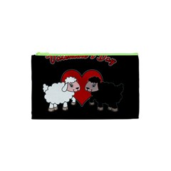 Valentines Day - Sheep  Cosmetic Bag (xs) by Valentinaart