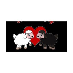 Valentines Day - Sheep  Yoga Headband by Valentinaart