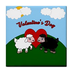 Valentines Day - Sheep  Tile Coasters by Valentinaart