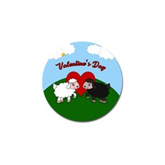 Valentines Day - Sheep  Golf Ball Marker by Valentinaart