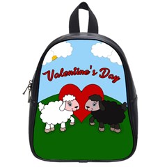 Valentines Day - Sheep  School Bag (small) by Valentinaart