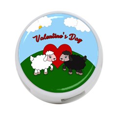 Valentines Day - Sheep  4-port Usb Hub (one Side) by Valentinaart