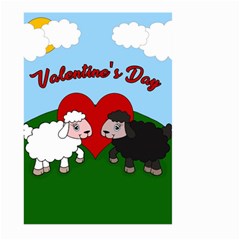 Valentines Day - Sheep  Large Garden Flag (two Sides) by Valentinaart