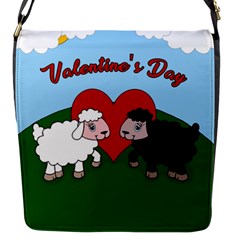 Valentines Day - Sheep  Flap Messenger Bag (s) by Valentinaart