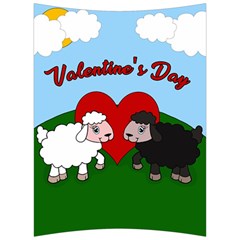 Valentines Day - Sheep  Back Support Cushion by Valentinaart