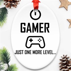 Gamer Ornament (oval) by Valentinaart