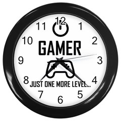 Gamer Wall Clocks (black) by Valentinaart