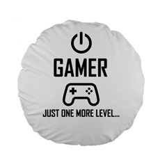 Gamer Standard 15  Premium Flano Round Cushions by Valentinaart