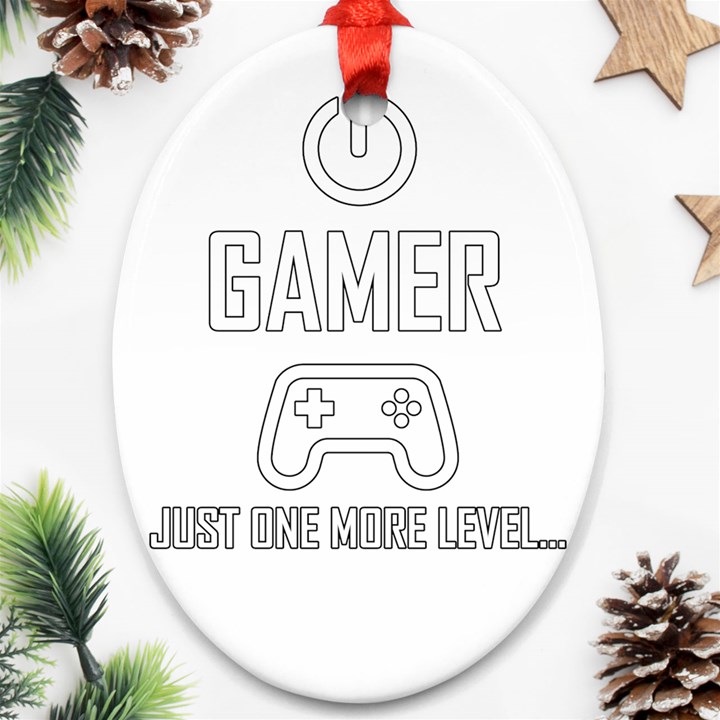 Gamer Ornament (Oval)