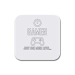 Gamer Rubber Square Coaster (4 pack)  Front