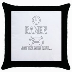 Gamer Throw Pillow Case (black) by Valentinaart