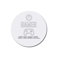 Gamer Rubber Coaster (round)  by Valentinaart