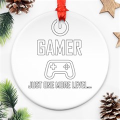 Gamer Round Ornament (two Sides) by Valentinaart