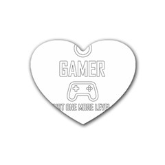 Gamer Heart Coaster (4 Pack)  by Valentinaart